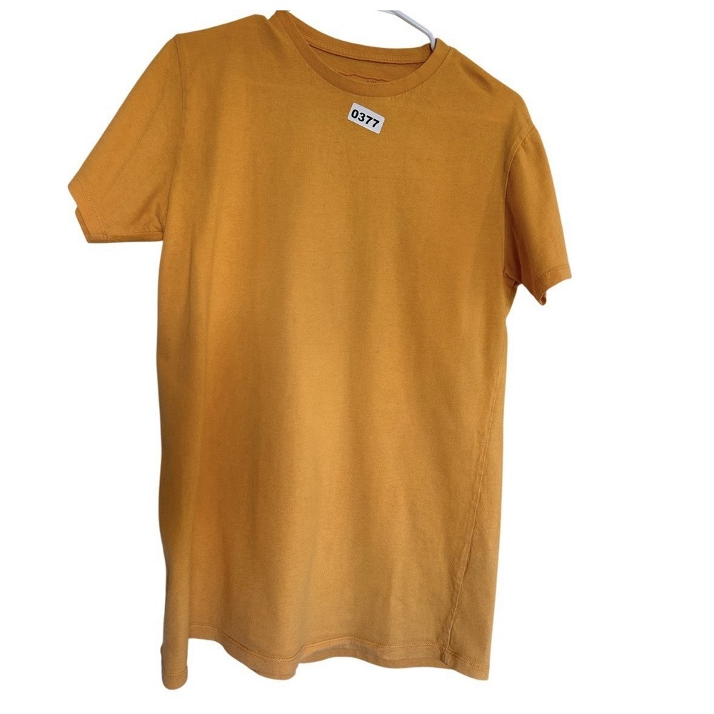 threads 4 thought Orange T Shirt Man's Small‎ Short Sleeves